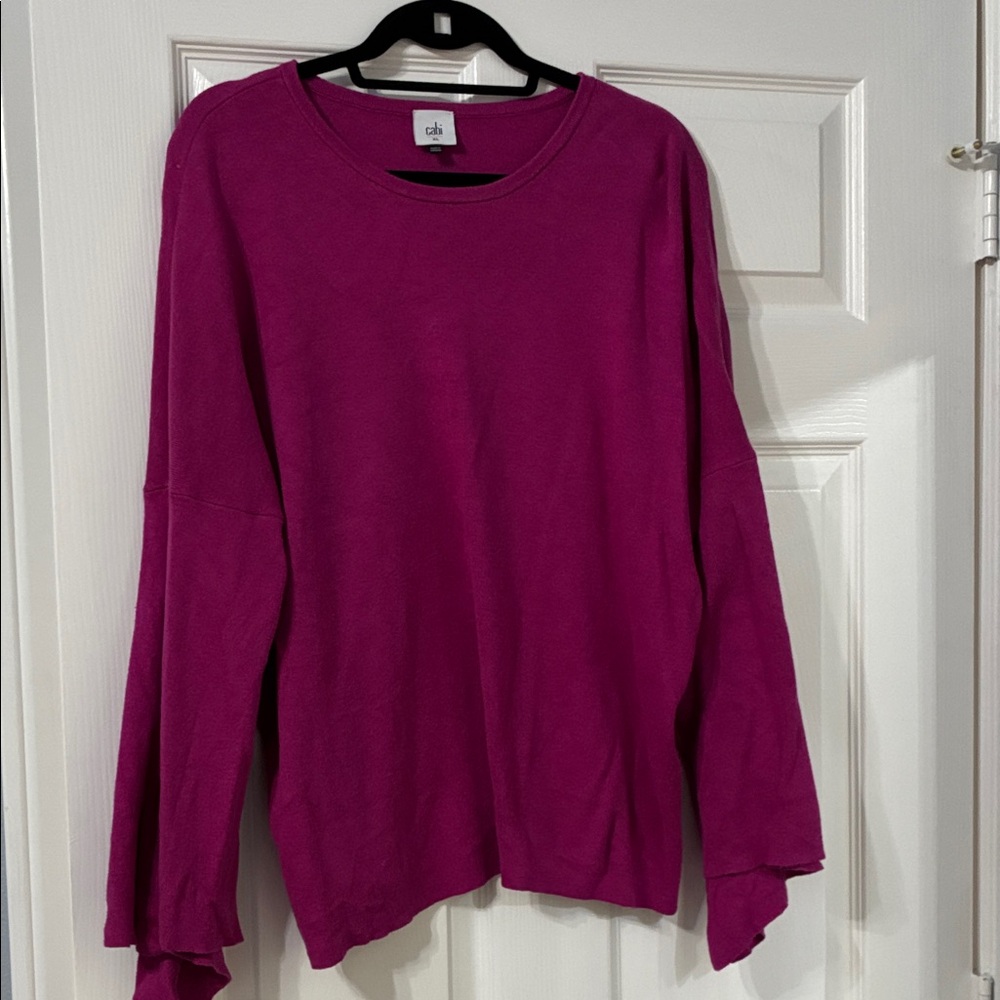 CAbi Fuchsia Long Sleeve Top